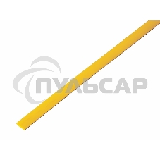 Трубка термоусадочная 6.0/3.0 1м жел. Rexant 20-6002