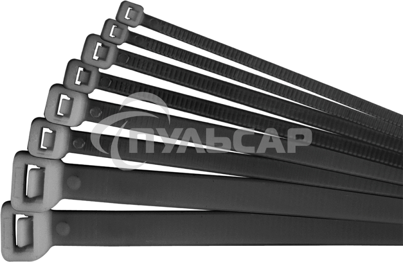 Хомут кабельный Navigator NCT-036-300-100/BL 3.6х300 нейл. черный (уп.100шт)