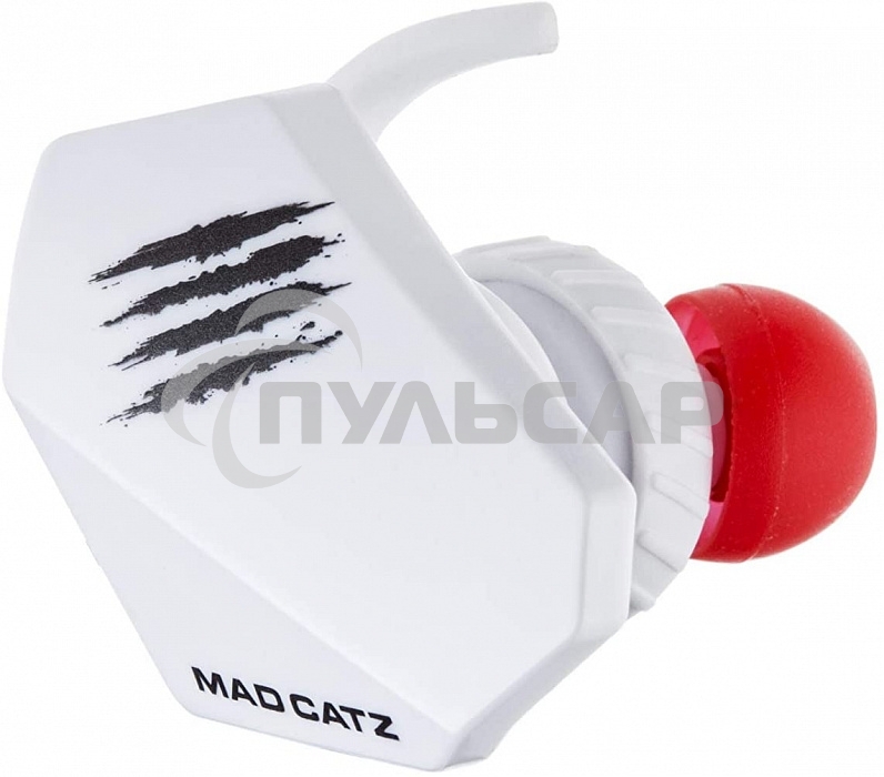 Игровые мобильные наушники белые Mad Catz E.S. PRO+ (3.5 мм jack, 13.5 мм неодимовые магниты, 32 Ом, 20 ~ 20000 Гц, микрофон)
