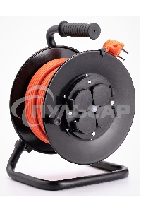 Удлинитель силовой Starwind ST-PSR4.30/G-20 4x3.0кв.мм 4розет. 30м ПВС 20A катушка темно-серый