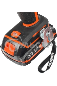 Дрель-шуруповерт Patriot BR 203UES, Аккумуляторная, 20В, 2 АКБ, Кейс