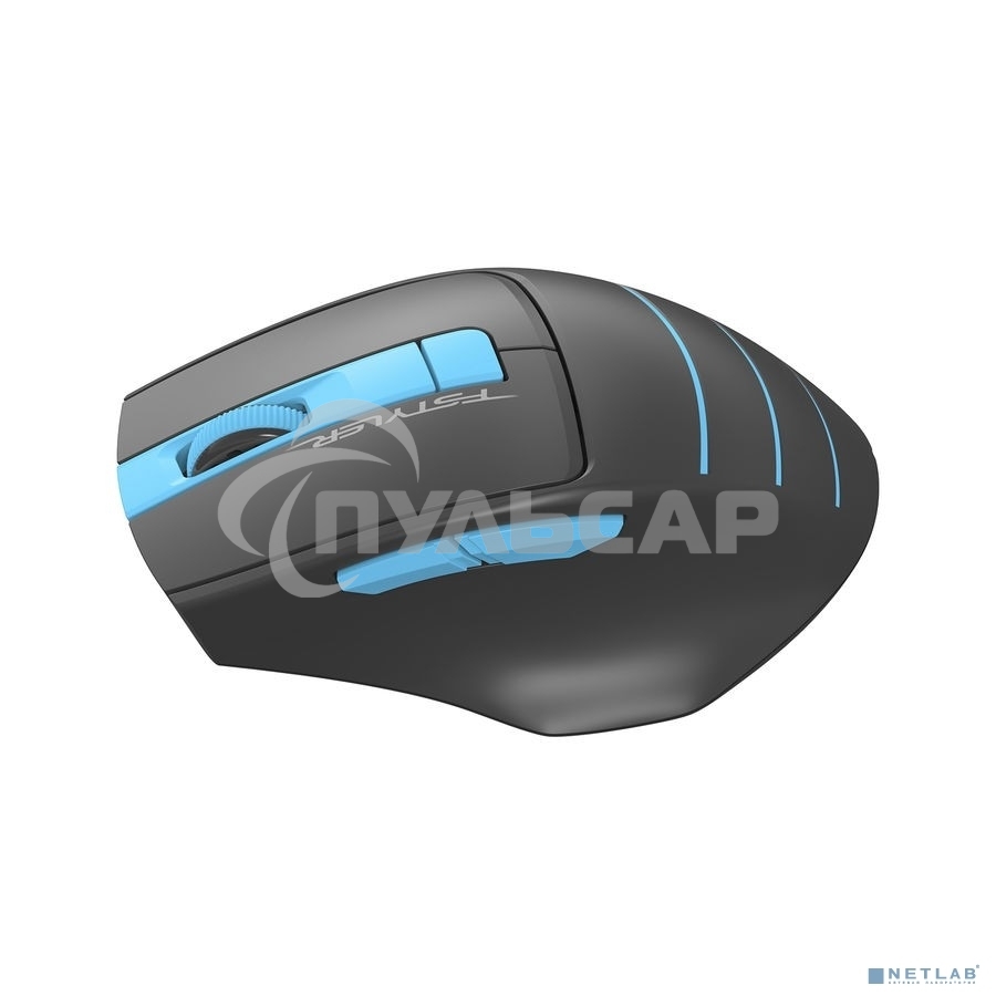 Мышь беспроводная A4Tech Fstyler FG30S серый/синий, 2000 dpi, радиоканал, USB, кнопки - 5