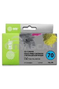 Картридж струйный Cactus CS-C9454A желтый для №70 HP Designjet Z3100 (130ml)