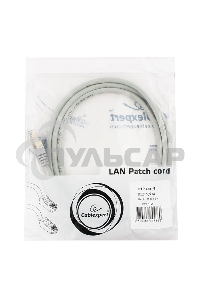 Патч-корд FTP Cablexpert кат.6, 1.5м, литой, многожильный (серый)
