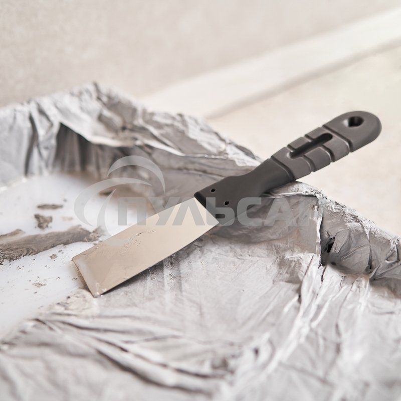 Шпатель 40 мм нержавеющая сталь, пластмассовая ручка Rexant