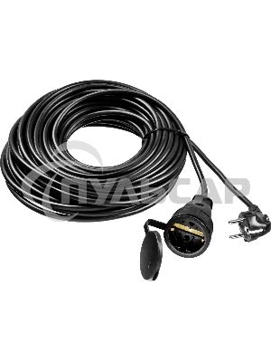 Удлинитель-шнур Stayer MC 315, 20 м, 3500 Вт, 1 гнездо, ПВС 3х1,5 мм2, черный