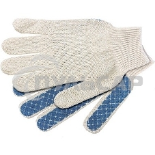 Перчатки трикотажные, ПВХ-покрытие 