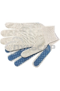 Перчатки трикотажные, ПВХ-покрытие 