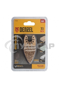 Насадка для МФИ шлифовальная дельтовидная, HM, по плитке и дереву, 33 мм Denzel