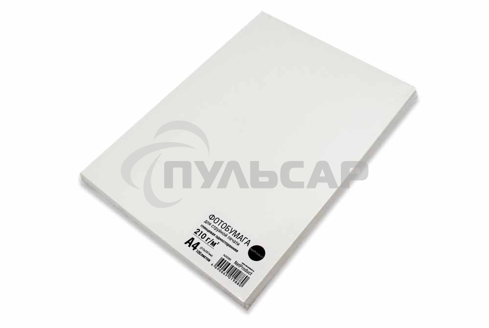 Фотобумага глянцевая односторонняя (NetProduct) A4, 210 г/м, 100 л.