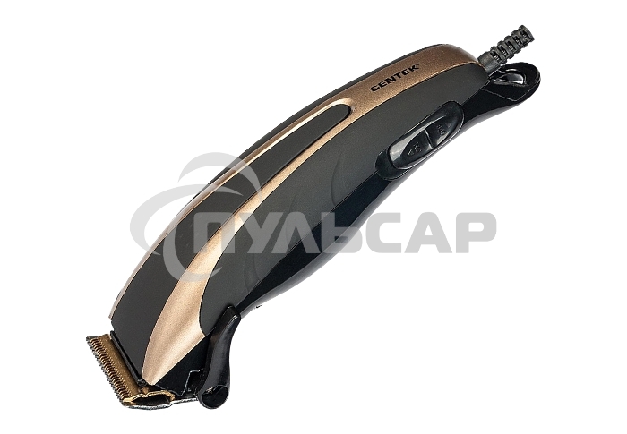 Машинка для стрижки Centek CT-2110 (черный/золотой) титановые ножи, прорезиненный корпус