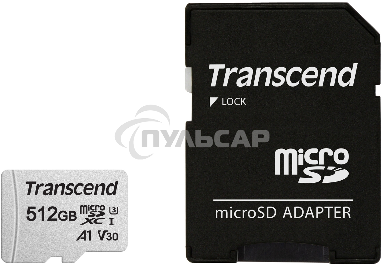 Карта памяти 512Gb microSD w/ adapter UHS-I U3 A1