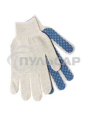 Перчатки трикотажные, ПВХ-покрытие 