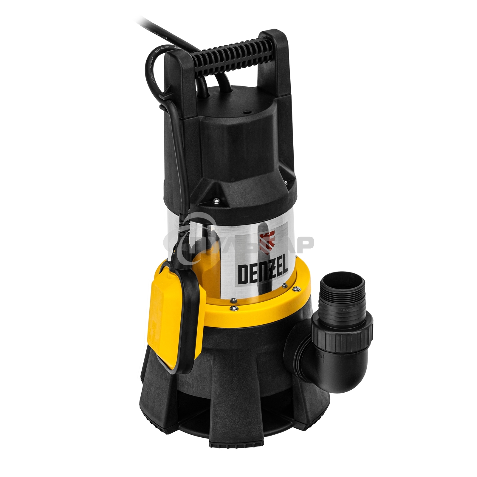 Дренажный насос DP1400X, 1400 Вт, подъем 11 м, 25000 л/ч Denzel