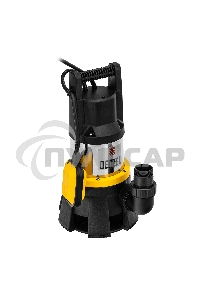 Дренажный насос DP1400X, 1400 Вт, подъем 11 м, 25000 л/ч Denzel