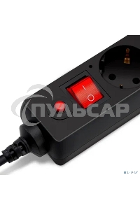 Сетевой фильтр Buro 500SH-5-B 5м (5 розеток) черный (коробка)