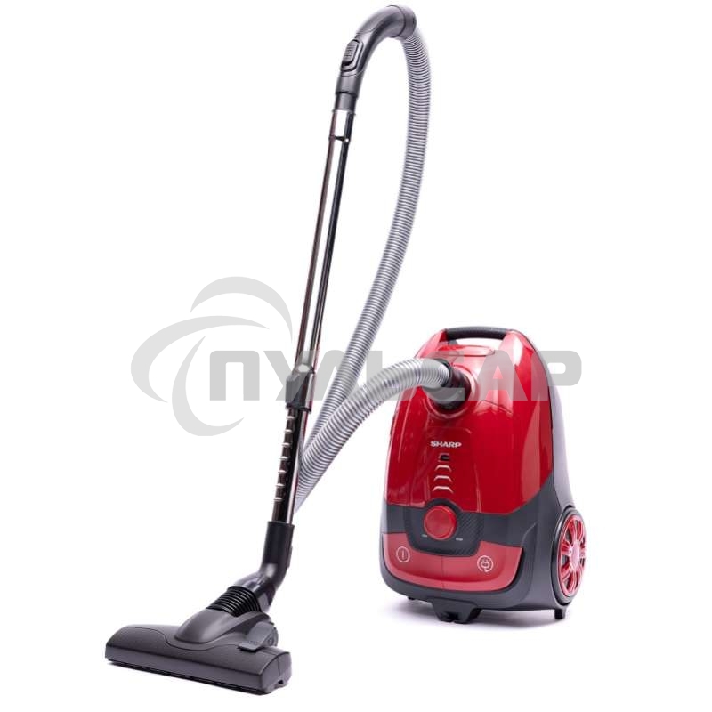 Пылесос Sharp ECKB19RR, красный/черный, 350/1900 Вт, уборка сухая, пылесборник мешок 2.3 л