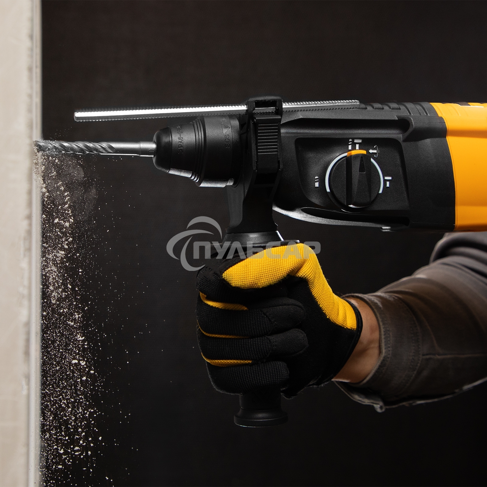 Перфоратор электрический RHH-800-26, SDS-plus, 800 Вт, 3 Дж, 3 плюс 1 реж. Denzel