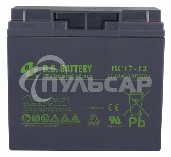 Батарея B.B. Battery BC 17-12 (12V 17Ah)