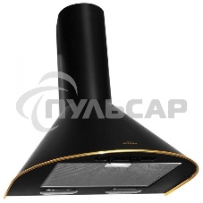Вытяжка каминная Elikor Эпсилон 60П-430-П3Л черный/золотистый, 60 см, 430 куб. м/ч, 54 дБ