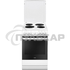 Плита электрическая Hansa FCEW54109 белый, конфорок 4 шт, духовка 65 л, 50 см x 85 см x 60 см