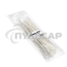 Стяжка (хомут) нейлоновая ExeGate CV66-300x4.8W (нейлон 6.6, 300x4.8мм, неоткрывающаяся, halogen free, -40°C - +85°C, белая, 100 шт)