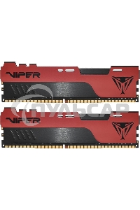 Оперативная память Patriot Viper Elite II, DDR4, 16Gb (2x8 Gb), 3600 MHz, CL20, DIMM, радиатор, красный, черный
