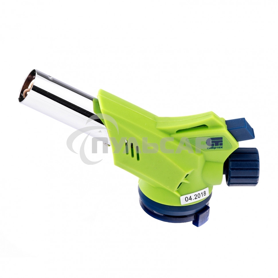 Горелка газовая на бутановый баллон, пьезоподжиг СИБРТЕХ 91421