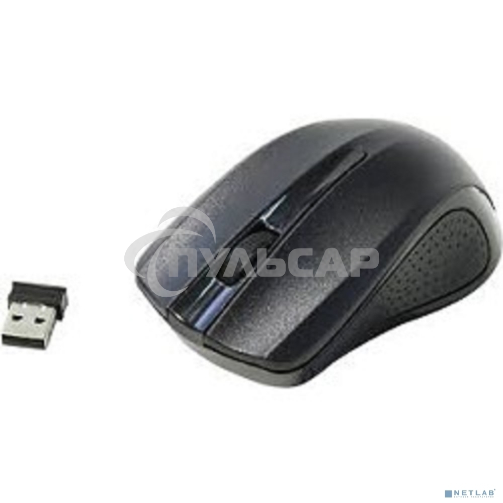 Мышь беспроводная Oklick 485MW черный, 1200 dpi, радиоканал, USB, кнопки - 3