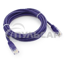 Патч-корд UTP Cablexpert кат.5e, 3м, литой, многожильный, фиолетовый