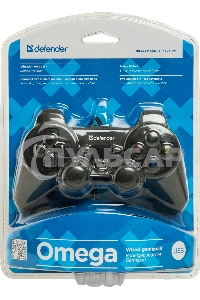 Геймпад Defender Omega USB, Проводной геймпад, 12 кнопок, 2 стика