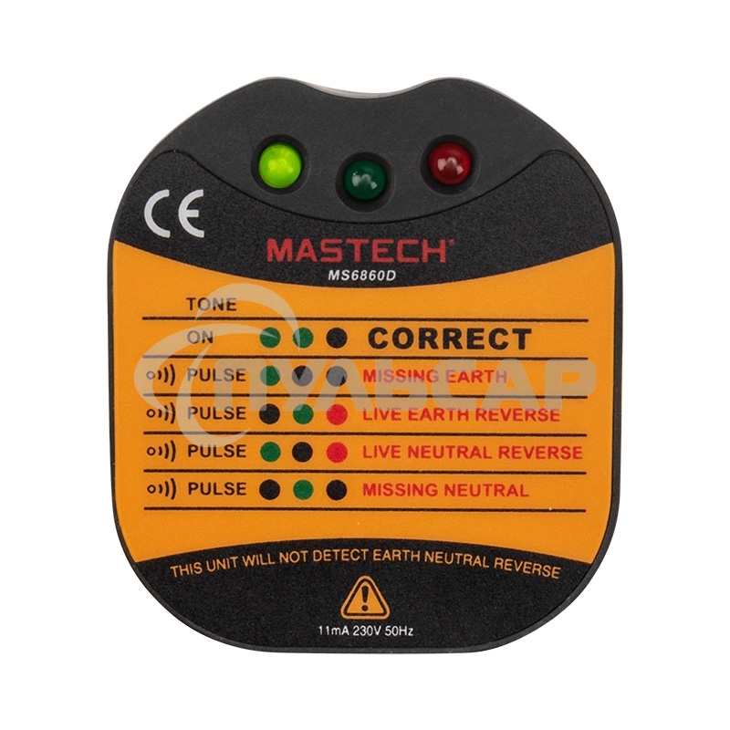 Тестер розеток MS6860D MASTECH