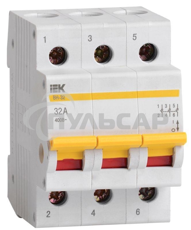 Выключатель нагрузки ВН-32 32А/3П ИЭК MNV10-3-032