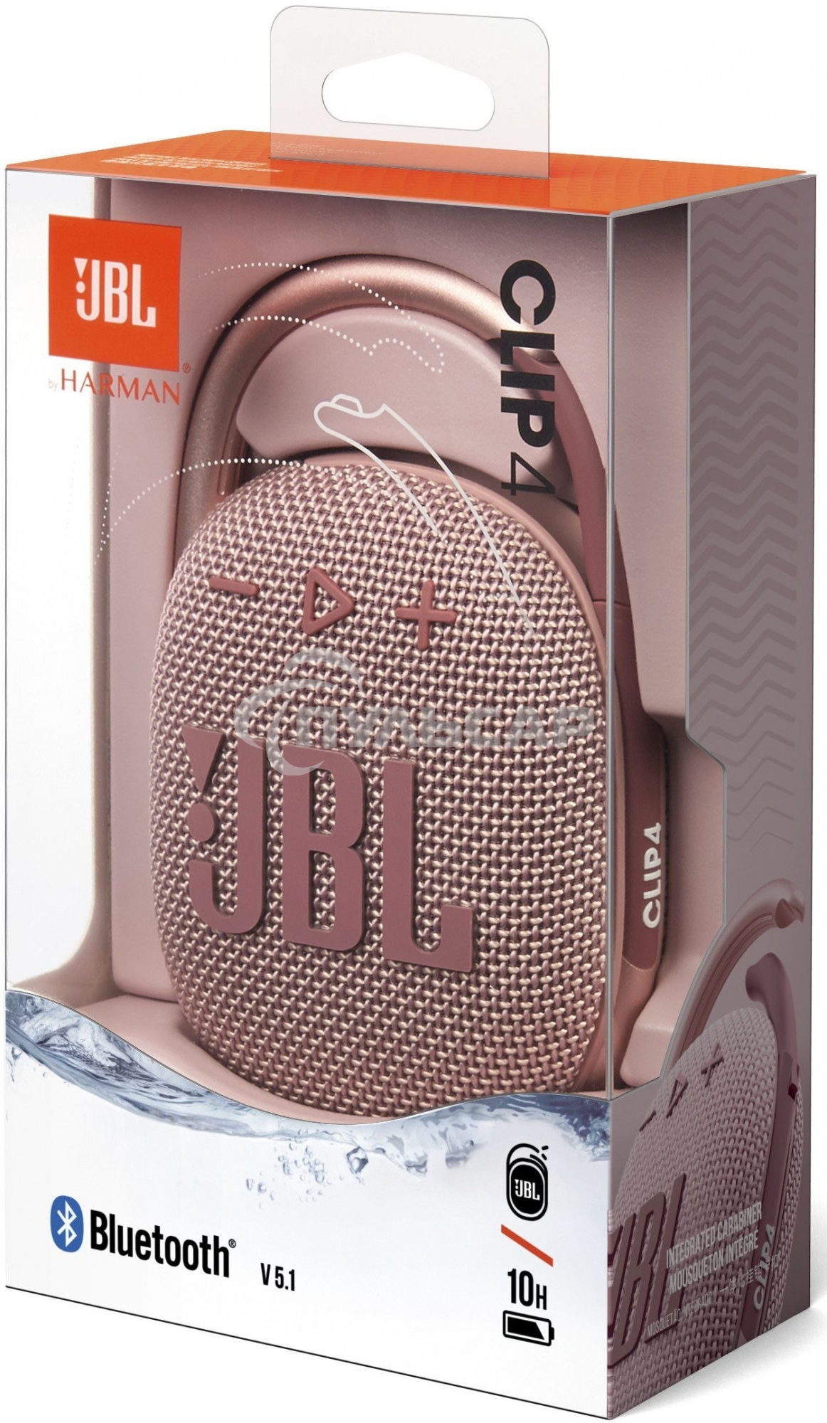 Портативная акустика JBL CLIP 4, розовый