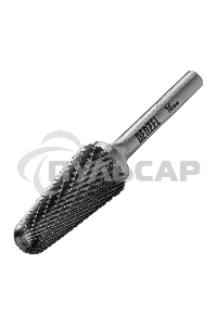 Борфреза по металлу твердосплавная, коническая закругленная, тип-L, 16 мм Denzel