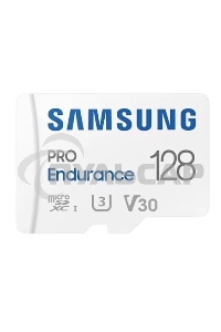 Флеш карта microSDXC 128Gb Samsung PRO Endurance (для видеорегистратора) Class 10, UHS-I, W 30 МБ/с, R 100 МБ/с, MB-MJ128KA/APC адаптер на SD