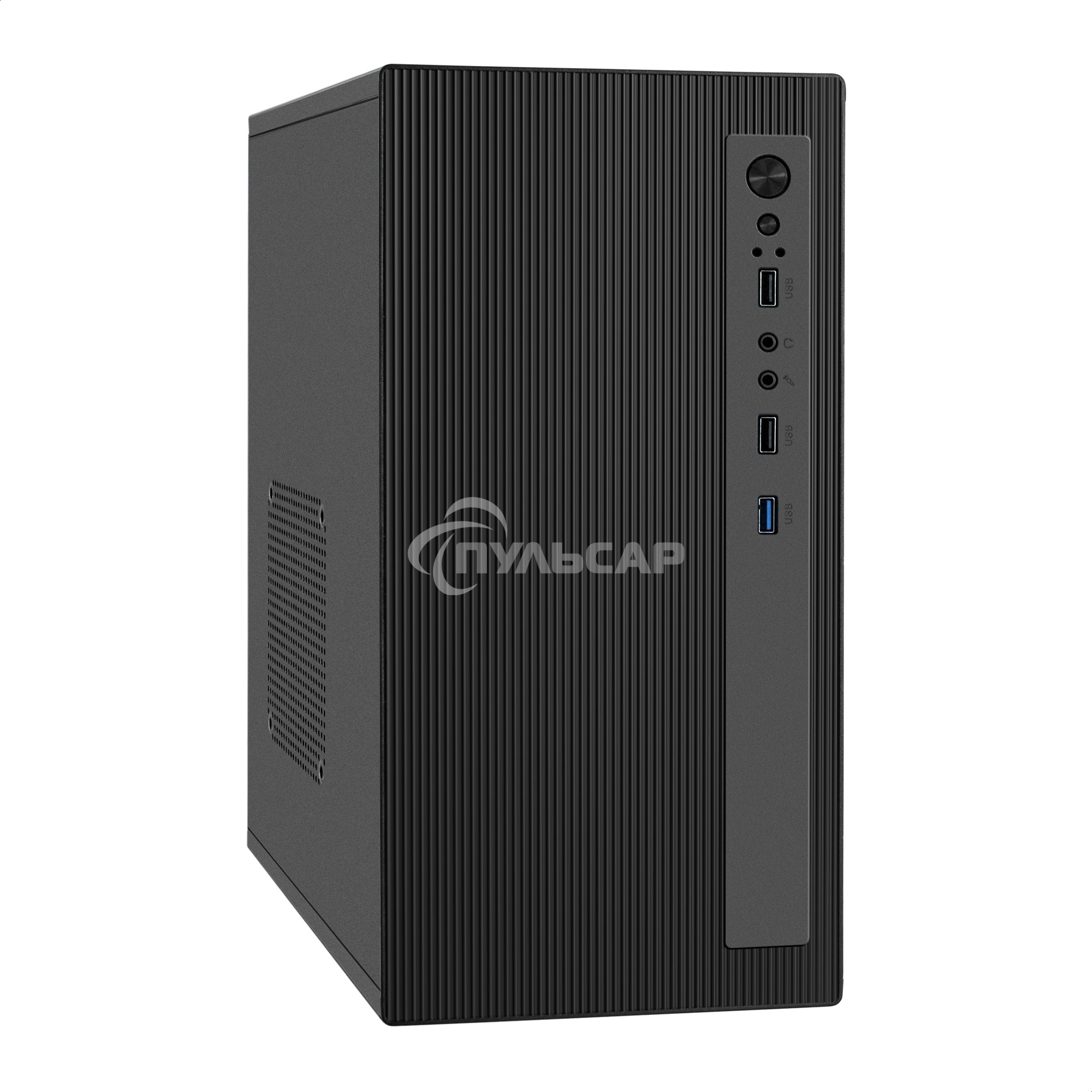 Компьютерный корпус Minitower ExeGate BAA-303MU (mATX, без БП, 2*USB+1*USB 3.0, HD Audio, черный)