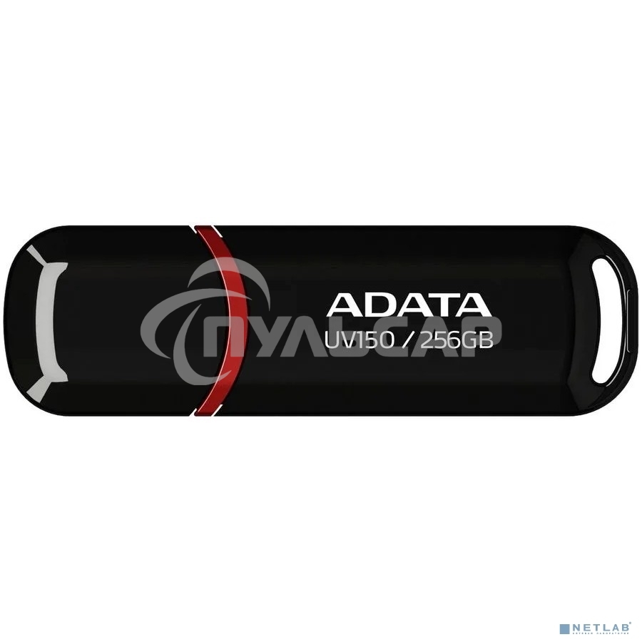 Флешка USB ADATA UV150 (AUV150-256G-RBK), 256 Gb, USB 3.0, R/W 100/30, черный
