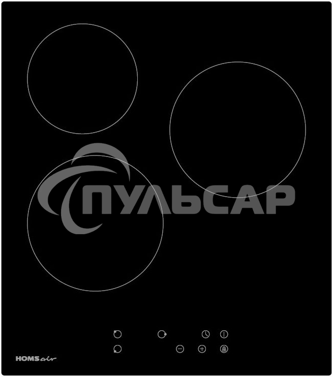 Электрическая варочная панель HOMSair HVY43BK