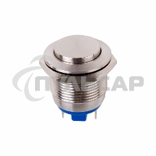 Кнопка антивандальная Ø19 Б/Фикс (2с) (ON)-OFF выпуклая Rexant