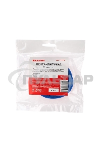 Лента-липучка многоразовая 5 м х 20 мм, синяя (1 шт.) Rexant