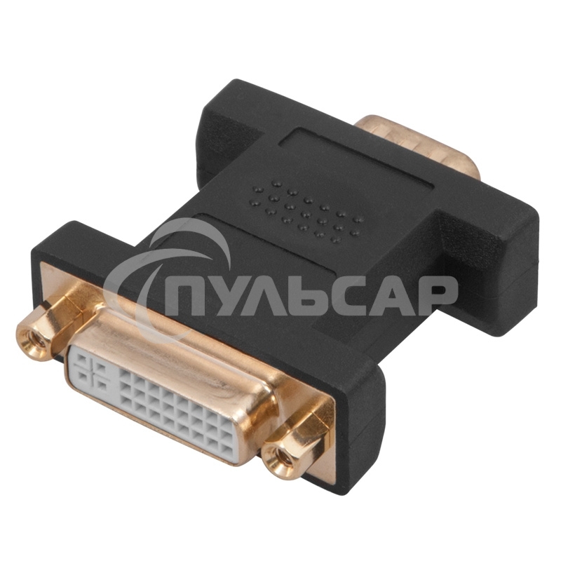 Переходник Rexant (17-6808) ПЕРЕХОДНИК шт.VGA - гн.DVI-I позолоченный GOLD