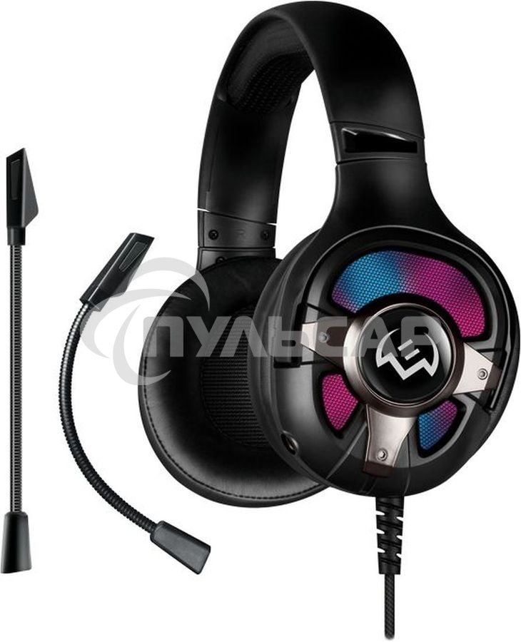 Наушники с микрофоном Sven AP-U1100MV черный 2.2м мониторные оголовье