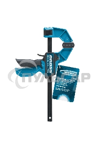 Струбцина реечная,быстрозажимная,пистолетного типа,пошаг.механизм,пластиковый корпус,150мм Gross