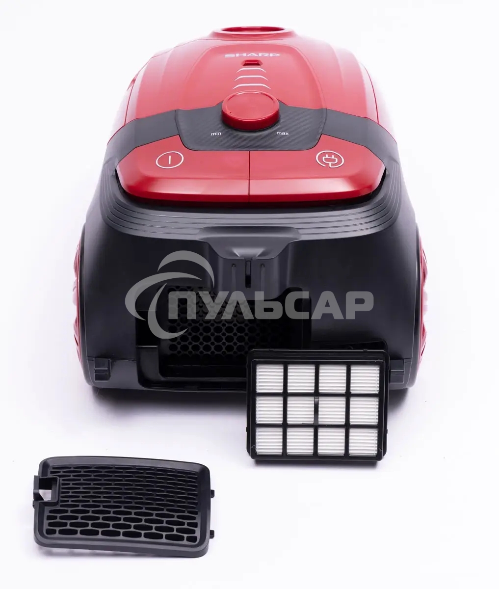 Пылесос Sharp ECKB19RR, красный/черный, 350/1900 Вт, уборка сухая, пылесборник мешок 2.3 л