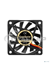 Вентилятор для корпуса ExeGate ExtraSilent ES06010B3P черный, 60 мм, 2000 об/мин, 16 дБ, 3 pin