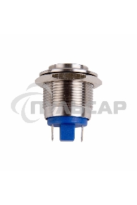 Кнопка антивандальная Ø19 Б/Фикс (2с) (ON)-OFF выпуклая Rexant