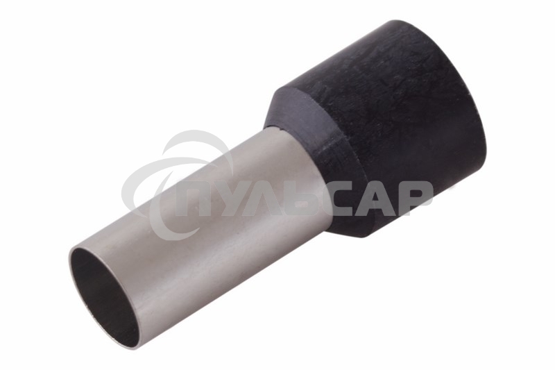 Наконечник штыревой втулочный изолированный F-16 мм 25 мм² (НШВи 25-16) черный Rexant