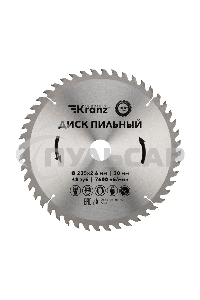 Диск пильный 235 мм х 48 зуб х 30 мм Kranz