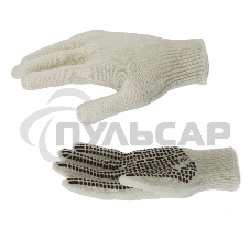 Перчатки трикотажные, рисунок ПВХ гель 